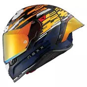 NEXX X.R3R Glitch Racer integralhelm orange / blue