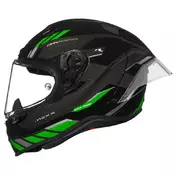 NEXX X.R3R Precision integralhelm Черно-зеленый
