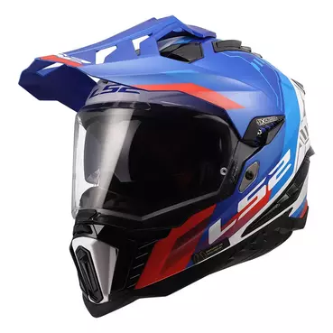 Ls2 Mx701 Explorer Hexa Мотошлем White Blue Red Синий