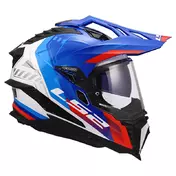Ls2 Mx701 Explorer Hexa Мотошлем White Blue Red Синий