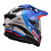 Ls2 Mx701 Explorer Hexa Мотошлем White Blue Red Синий