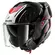 SHARK Oxo Rydger Modularhelm Black / Silver / Red