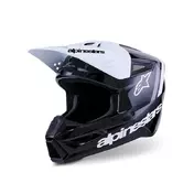 Alpinestars Sm3 Radium Мотошлем Black White Grey Черный