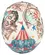 Retro Circus Beige, Blue, Black