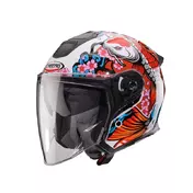 Caberg Flyon 2 Koi Мотошлем White Red Orange Blue Оранжевый