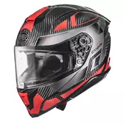 Premier Hyper Carbon 22.06 Tk 2 Мотошлем Black Red Красный