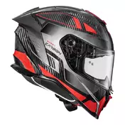 Premier Hyper Carbon 22.06 Tk 2 Мотошлем Black Red Красный