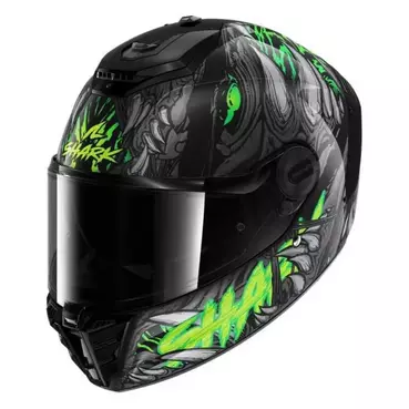 SHARK Spartan RS Shaytan integralhelm Black / Green / Anthracite