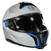 AGV OUTLET Tourmodular Multi MPLK Modularhelm Frequency Light Grey / Blue