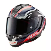 Alpinestars Supertech R10 Team Мотошлем Blue Matt Синий