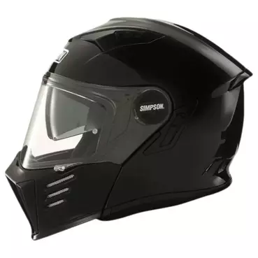 SIMPSON Darksome ECE 22.06 Modularhelm Black Metal