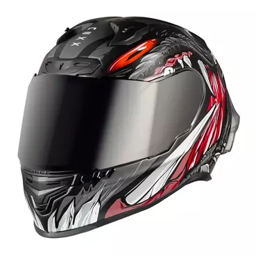 NEXX X.R3R Zorga integralhelm Black / Red Matte