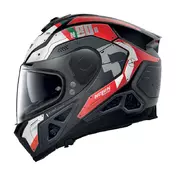 Nolan N80.8 Starscream N-com Red White Matt Красный
