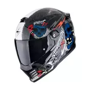 Scorpion Covert Fx Skullz Мотошлем Grey Red Серый