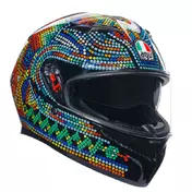 Agv K3 E2206 Rossi Winter Test 2018 Мотошлем Черный