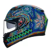 Agv K3 E2206 Rossi Winter Test 2018 Мотошлем Черный
