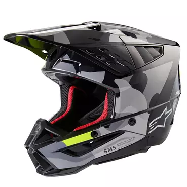 Alpinestars Sm5 2206 Rover 2 Мотошлем Silver Серый