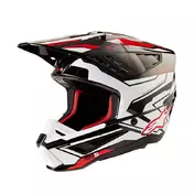 Alpinestars Sm5 2206 Action 2 Мотошлем Black White Черный