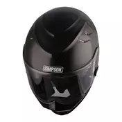 Simpson Venom Carbon 22.06 Мотошлем Black Черный