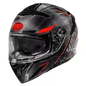 Premier Devil Carbon St 2 22.06 Мотошлем Red Красный