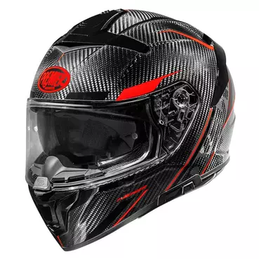 Premier Devil Carbon St 2 22.06 Мотошлем Red Красный