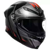 AGV K6 S Karve E2206 MPLK integralhelm Matt Black / Grey / Red