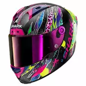 SHARK Aeron Fawn integralhelm Carbon / Violet / Yellow