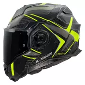 LS2 FF901 Advant X Carbon Future II Modularhelm Hi-Vis Yellow