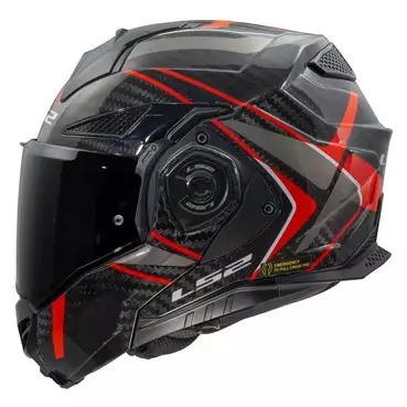 LS2 FF901 Advant X Carbon Future II Modularhelm Красный