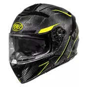 Premier Devil Carbon St Y 22.06 Мотошлем Yellow Красный