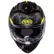 Premier Devil Carbon St Y 22.06 Мотошлем Yellow Красный