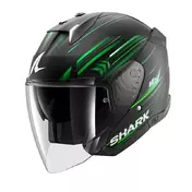 Shark Skwal I3 Jet Light-blur Мотошлем Black Green Зеленый