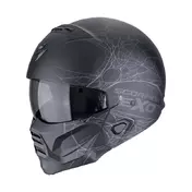 Scorpion Exo Combat 2 Spiderweb Мотошлем Black Matt Черный