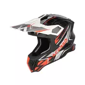 Acerbis Airstrike-x Мотошлем Black Orange Fluo