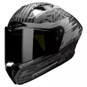 LS2 FF805 Thunder Carbon GP Aero Polar integralhelm Черный
