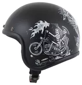Retro Ghost Rider Черно-белый