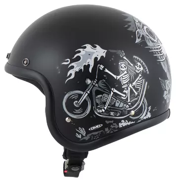 Retro Ghost Rider Черно-белый