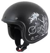 Retro Ghost Rider Черно-белый