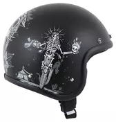 Retro Ghost Rider Черно-белый
