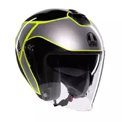Agv Irides E2206 Davao Мотошлем Black Grey Yellow Желтый