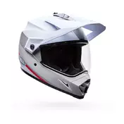Bell Mx-9 Adv Mips Ece6 Trail Мотошлем White Red Белый