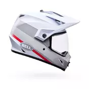 Bell Mx-9 Adv Mips Ece6 Trail Мотошлем White Red Белый