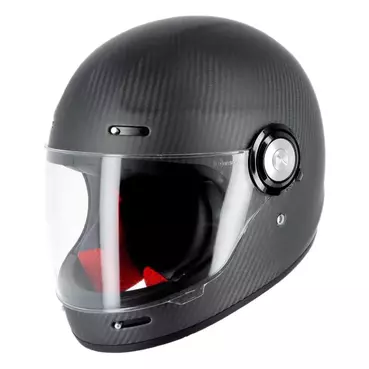 HELSTONS Naked integralhelm Black Carbon Matt
