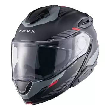NEXX X.Lifetour Globe Modularhelm Black / Red Matt