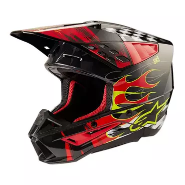 Alpinestars Sm5 2206 Rash Мотошлем Grey Red Красный