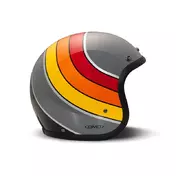 Dmd Jet Retro Curve Мотошлем Grey Gloss Серый