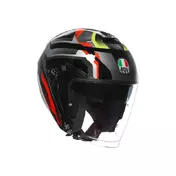 Agv Irides E2206 Zurigo Мотошлем Black Red Yellow Черный