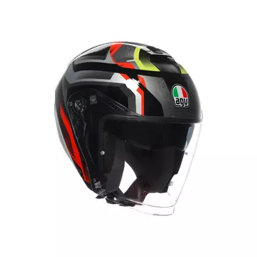 Agv Irides E2206 Zurigo Мотошлем Black Red Yellow Черный