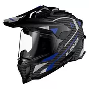 LS2 MX701 Explorer Carbon Adventure integralhelm Синий