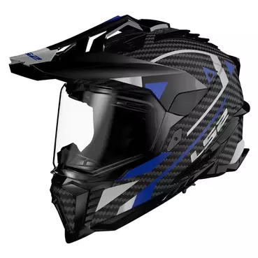 LS2 MX701 Explorer Carbon Adventure integralhelm Синий